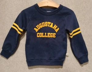 Vintage 90er Augustana College Crew Sweatshirt Größe 3T marineblau hergestellt in den USA - Bild 1 von 9