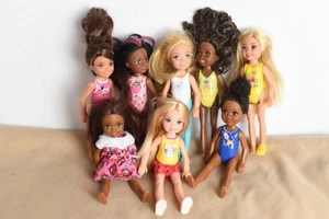 Lot of 8 Mattel Barbie Little Sister CHELSEA Club 5 1/2" Dolls (C) - Picture 1 of 7