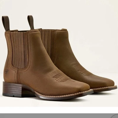 Bota Western Aristóteles Booker Chelsea Punta Cuadrada Ancha Mujer Talla 8 Ancha Foto 1 de 4