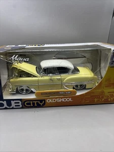 JADA DUB 1953 CHEVY BEL AIR YELLOW 1:24 DIECAST MODEL CAR NIB - Picture 1 of 14