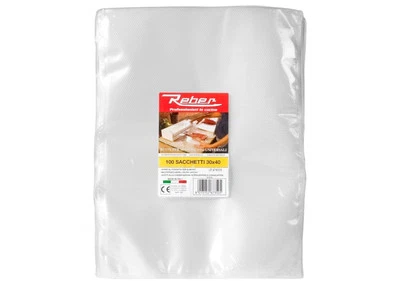 Reber busta in plastica Trasparente 100 pz  sacchetti 30 x 40 cm - Immagine 1 di 3