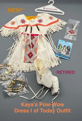 НОВЫЙ! AMERICAN GIRL Kaya «Pow-Wow платье я сегодня» наряд вступление 2005/Ret 2011 - Изображение 1 из 4