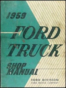 Manual De Taller Original OEM Para Ford Pickup Y Camión 1959 - Imagen 1 de 2