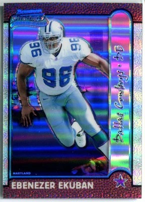 EBENEZER EKUBAN 1999 Bowman Chrome INTERSTATE REFRACTOR #178 040/100 - Image 1 of 2