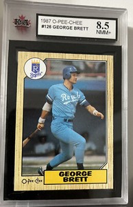 1987 O-Pee-Chee #126 George Brett HOF Kansas City Royals NM-MT-87 OPC