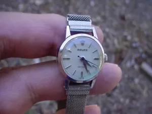 Fantastic Vintage 1950s Stainless Steel Ladies Rolex Precision 9169, 20 mm - Picture 1 of 16