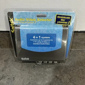 Saitek Selettore Audio Video per Playstation 2, Xbox, GameCube - Nuovo - Foto 1 di 7