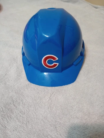 Chicago Cubs Real Construction Hard Hat Helmet Authentic Rare Cover