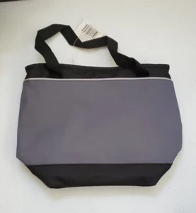 True Living 8 Can Soft Side Cooler Bag  Gray and Black - Picture 1 of 5