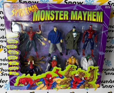 ⚡️❄️ Marvel Comics Spiderman Action Figures Sealed Monster Mayhem Box Set - Image 1 of 4