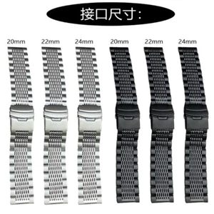 Stainless Steel Watch Band Sweatproof Bracelet Belt Smartwatch Accessories - Picture 1 of 14