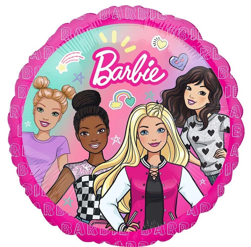 Barbie 18'' Anagram Balloon Birthday Party Decorations - Image 1 of 1