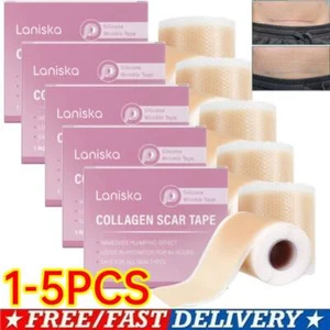 Cinta de cicatriz de colágeno para rostro, hojas de cicatriz de silicona Losveo para arrugas faciales EE. UU. - Imagen 1 de 17
