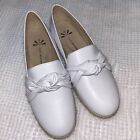 Isaac Mizrahi Live! | Bright White Knotted Leather Espadrille  Size 6