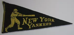 Alter Vintage antiker 30er Jahre New York Yankees Baseball Wimpel *H711 - Bild 1 von 2