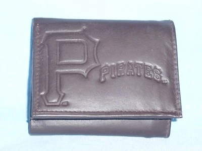 PITTSBURGH PIRATES    Leather TriFold Wallet    NEW   dark  z    - Image 1 of 4