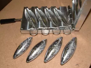 Saltwater Trolling Sinker mold 20, 24, 28, 32 oz Pull Pins CNC Aluminum USA 3RD - Picture 1 of 3