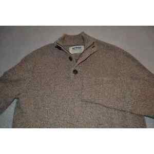 41902-a Urban Pipeline Henley Sweater Pullover Tan Size Large Mens