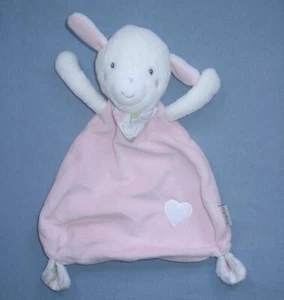 Beauty Baby Rossmann Schmusetuch Schaf Lamm rosa weißes Herz - Bild 1 von 1