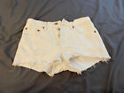 Levi?S 501 Womens Vintage White Button Fly Distressed Blank Red Tab Shorts W26