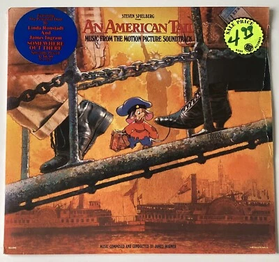 AN AMERICAN TAIL~Spielberg/Horner/Ronstadt *SEALED* Orig 1986 Soundtrack HYPE LP - Image 1 of 4