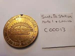 VINTAGE LAS VEGAS $1 GAMING TOKEN - SANTE FE STATION - C00013 - Picture 1 of 2