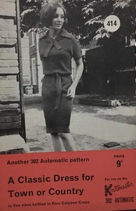 Vintage Knitmaster Damen Kleid 32-40” MASCHINENSTRICKMUSTER - 414 - Bild 1 von 2