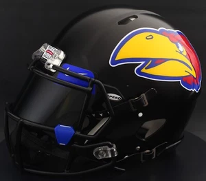 KANSAS JAYHAWKS NCAA Riddell Speed Full Size AUTHENTIC Football Helmet - Picture 1 of 5
