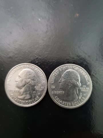 United States Quaters with W mint Cover