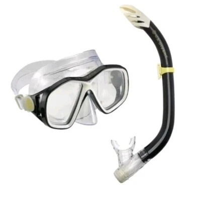 EE. UU. Combo de Snorkel para Adultos Divers Playa con Máscara y Snorkel Incluido Negro Foto 1 de 4
