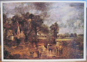 Art Postcard JOHN CONSTABLE Study for THE HAYWAIN Painting UK Landscape - Picture 1 of 2