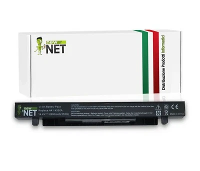 NEW NET Batteria A41-X550A per Asus Pc P550CC P550L P550LA P550LC [14,4V/14,8V 2600mAh]
