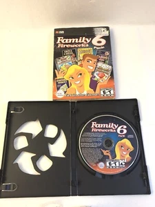 Family Fireworks 6 Pack Games PC CD Mahjongg Jewel Fritz Chess Casino Sudoku XP - Picture 1 of 3