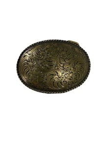 Floral Bronze Western Country Gürtelschnalle Made In Taiwan Metall Boho Damen Herren - Bild 1 von 5