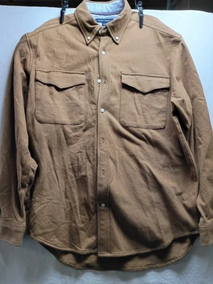 Camisa masculina marrom Tommy Hilfiger tamanho médio - Imagem 1 de 4