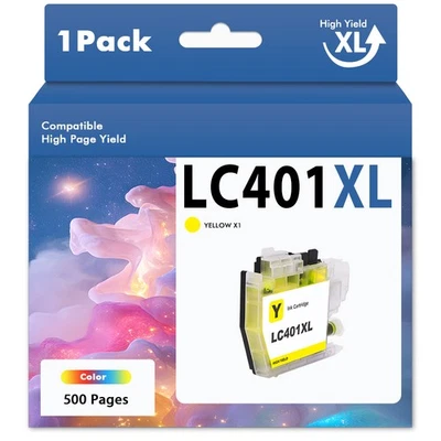 LC401XL Tinta Color Negro Compatible para Brother MFC-J1010DW MFC-J1012DW J1170DW Foto 1 de 4