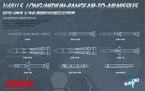 Meng Model SPS-044 1/48 US Long/Medium-Range Air-to-Air Missiles - Picture 1 of 1
