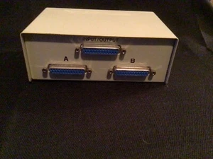 DB25 Switch Box AB Female Rotary Dial Heavy Duty - Picture 1 of 3