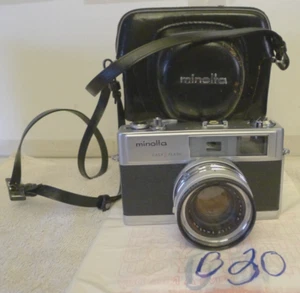 Minolta Hi-Matic 9 35mm Film Camera with Lens, Filter, Strap +Case - AS/IS - B30 - Picture 1 of 15