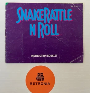 Snake Rattle N Roll Nintendo Nes Game Instruction Manual UK Version - Picture 1 of 3