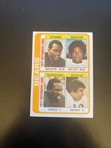 1978 LISTA DI CONTROLLO SQUADRA TOPPS #504 BEARS!!! WALTER PAYTON!!! Senza prezzo di riserva!!! $1 SPEDIZIONE!! - Foto 1 di 2