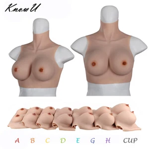 B-G Cup Silicone Breast Forms Fake Boobs Crossdresser Drag Queen Transgender - Picture 1 of 16