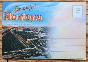 Beautiful Montana Postcard Folder PC - 18 Postcards Circa 1950s - Picture 1 of 2