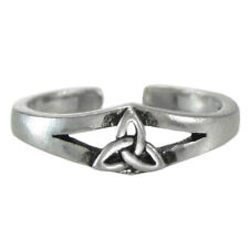 Sterling Silver Celtic Trinity Knot Triquetra Toe Ring Jewelry 