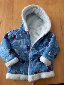 2t/3t Frozen Reversable Winter Jacket - Picture 1 of 2