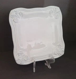 Vietri Antico Bianco 7.75" Salad Plate - LNC - Picture 1 of 13