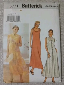 Butterick Pattern 3771 Dress and Duster Women's Sz 20-24 New Uncut FF ©2003 - Picture 1 of 6