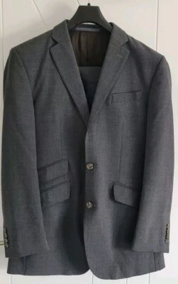 the savile row company grey wool blend men's suit 38R - Image 1 of 4