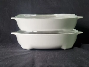 Vintage CorningWare Set of 2 – 2.5L Microwave Browning Casserole Dishes with Lid - Picture 1 of 5