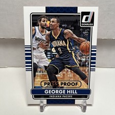 2014-15 Panini Donruss Press Proof Blue /99 George Hill #72 Indiana Pacers
